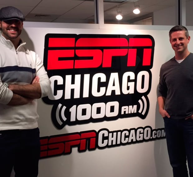 Photo of Chauncey and Aric at ESPN for website