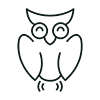 Wise owl icon